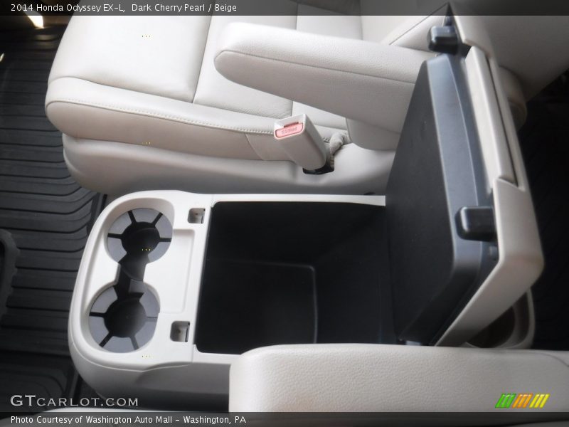 Dark Cherry Pearl / Beige 2014 Honda Odyssey EX-L
