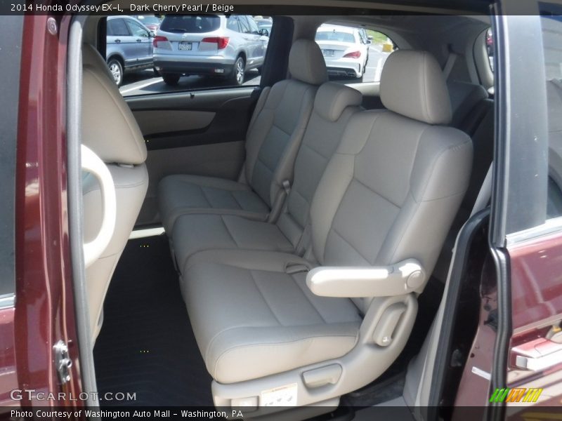Dark Cherry Pearl / Beige 2014 Honda Odyssey EX-L