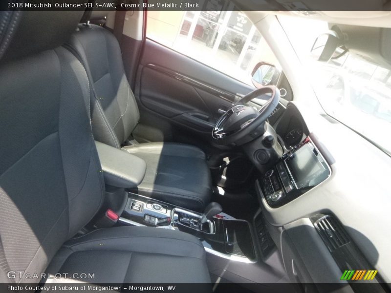 Cosmic Blue Metallic / Black 2018 Mitsubishi Outlander SEL S-AWC