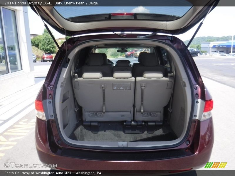 Dark Cherry Pearl / Beige 2014 Honda Odyssey EX-L