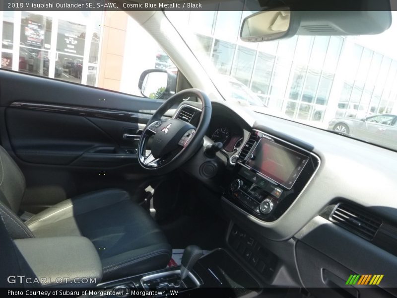 Cosmic Blue Metallic / Black 2018 Mitsubishi Outlander SEL S-AWC