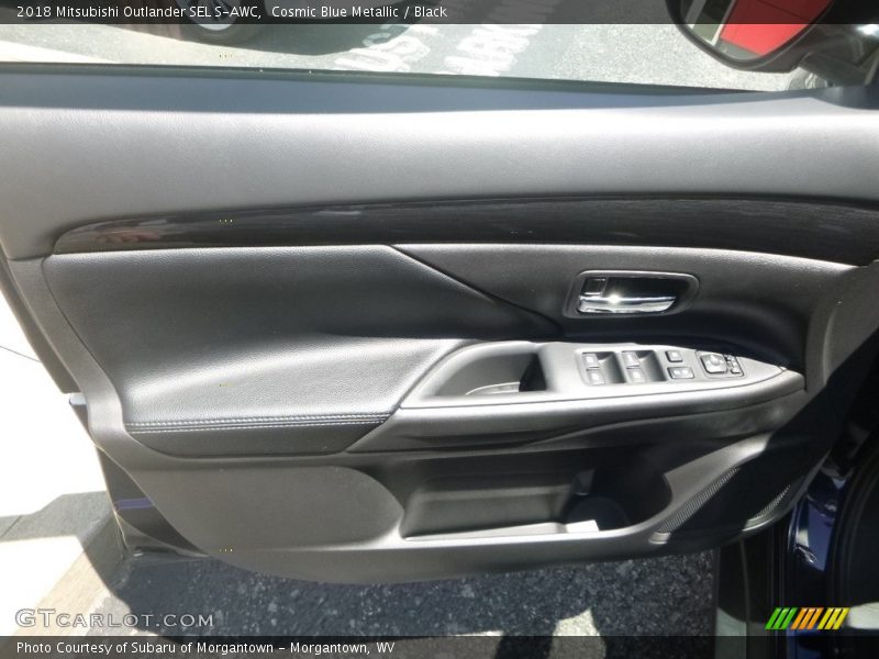 Cosmic Blue Metallic / Black 2018 Mitsubishi Outlander SEL S-AWC