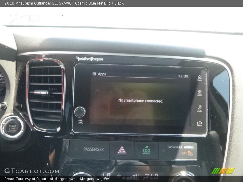 Cosmic Blue Metallic / Black 2018 Mitsubishi Outlander SEL S-AWC