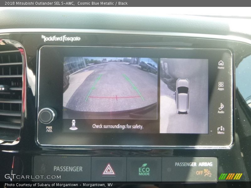 Cosmic Blue Metallic / Black 2018 Mitsubishi Outlander SEL S-AWC