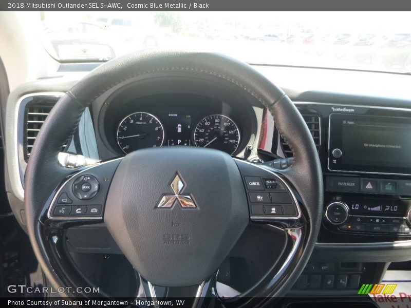 Cosmic Blue Metallic / Black 2018 Mitsubishi Outlander SEL S-AWC