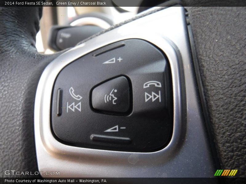 Green Envy / Charcoal Black 2014 Ford Fiesta SE Sedan