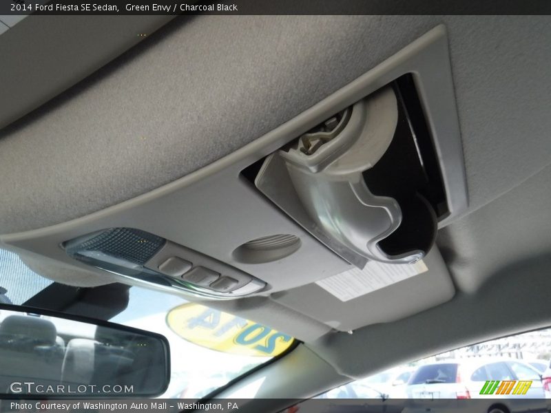 Green Envy / Charcoal Black 2014 Ford Fiesta SE Sedan