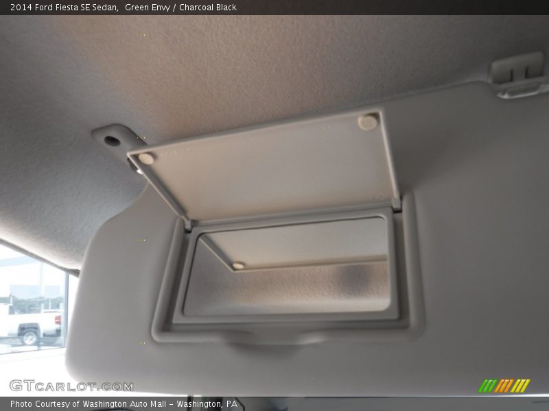 Green Envy / Charcoal Black 2014 Ford Fiesta SE Sedan