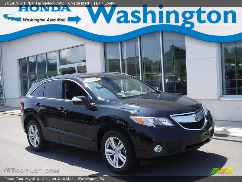 Crystal Black Pearl / Ebony 2014 Acura RDX Technology AWD