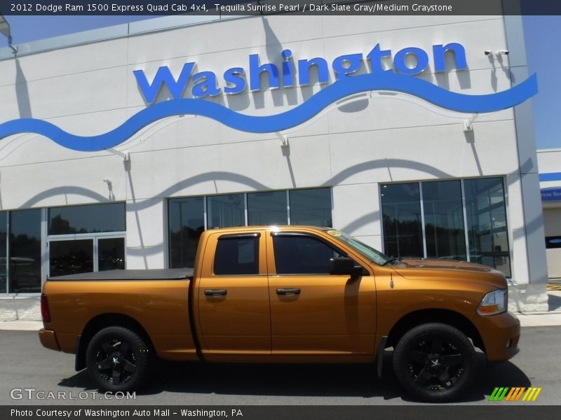 Tequila Sunrise Pearl / Dark Slate Gray/Medium Graystone 2012 Dodge Ram 1500 Express Quad Cab 4x4