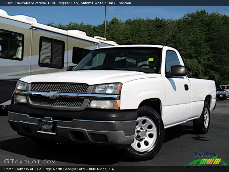 Summit White / Dark Charcoal 2005 Chevrolet Silverado 1500 Regular Cab