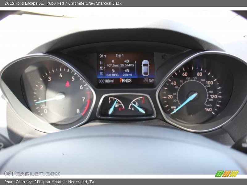 Ruby Red / Chromite Gray/Charcoal Black 2019 Ford Escape SE