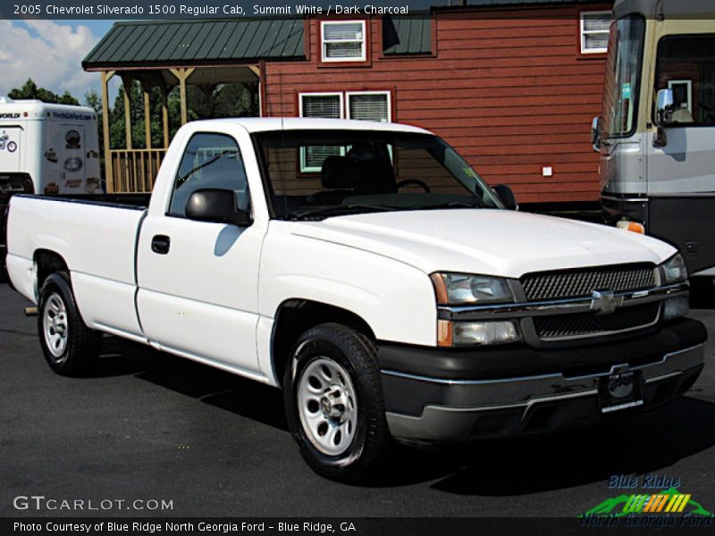 Summit White / Dark Charcoal 2005 Chevrolet Silverado 1500 Regular Cab
