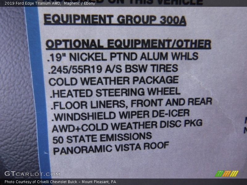 Magnetic / Ebony 2019 Ford Edge Titanium AWD
