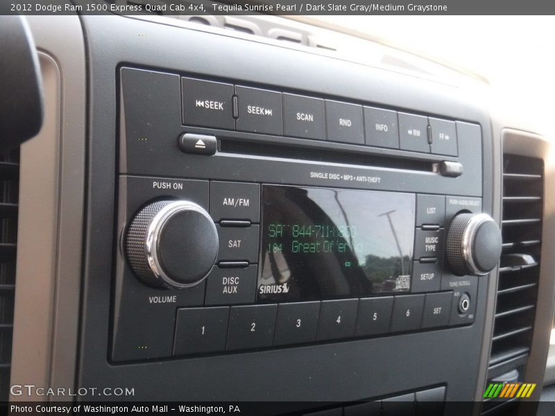 Tequila Sunrise Pearl / Dark Slate Gray/Medium Graystone 2012 Dodge Ram 1500 Express Quad Cab 4x4