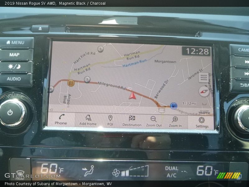 Magnetic Black / Charcoal 2019 Nissan Rogue SV AWD