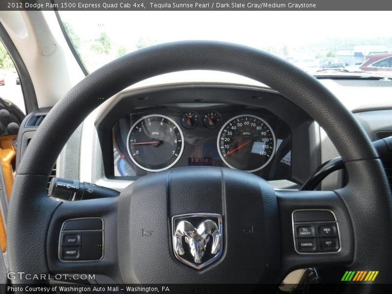 Tequila Sunrise Pearl / Dark Slate Gray/Medium Graystone 2012 Dodge Ram 1500 Express Quad Cab 4x4