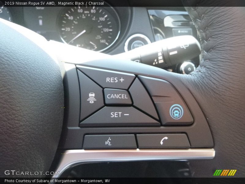 Magnetic Black / Charcoal 2019 Nissan Rogue SV AWD