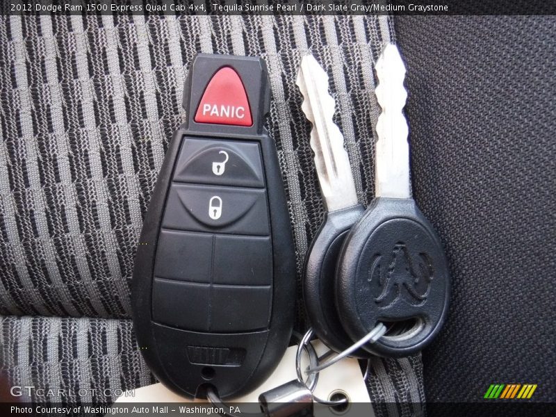 Tequila Sunrise Pearl / Dark Slate Gray/Medium Graystone 2012 Dodge Ram 1500 Express Quad Cab 4x4