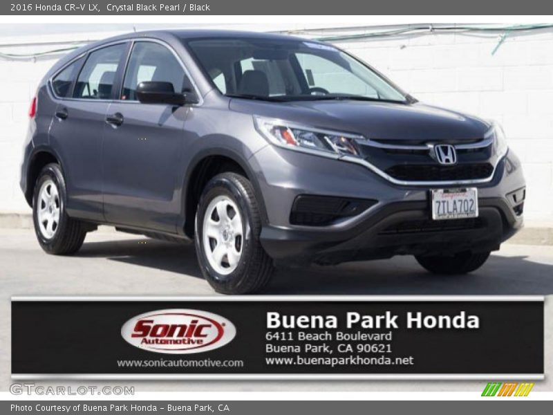 Crystal Black Pearl / Black 2016 Honda CR-V LX