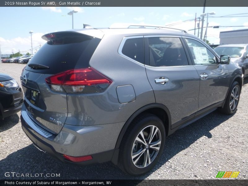 Gun Metallic / Charcoal 2019 Nissan Rogue SV AWD