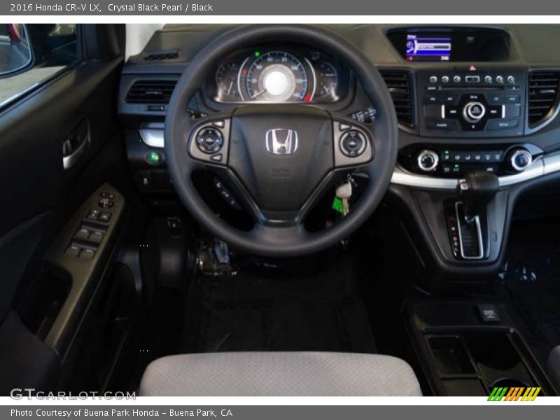 Crystal Black Pearl / Black 2016 Honda CR-V LX
