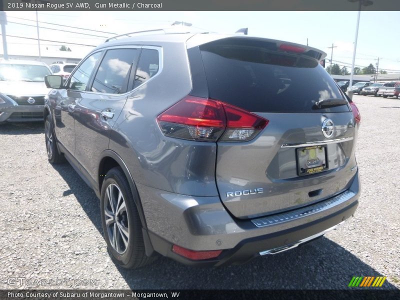 Gun Metallic / Charcoal 2019 Nissan Rogue SV AWD