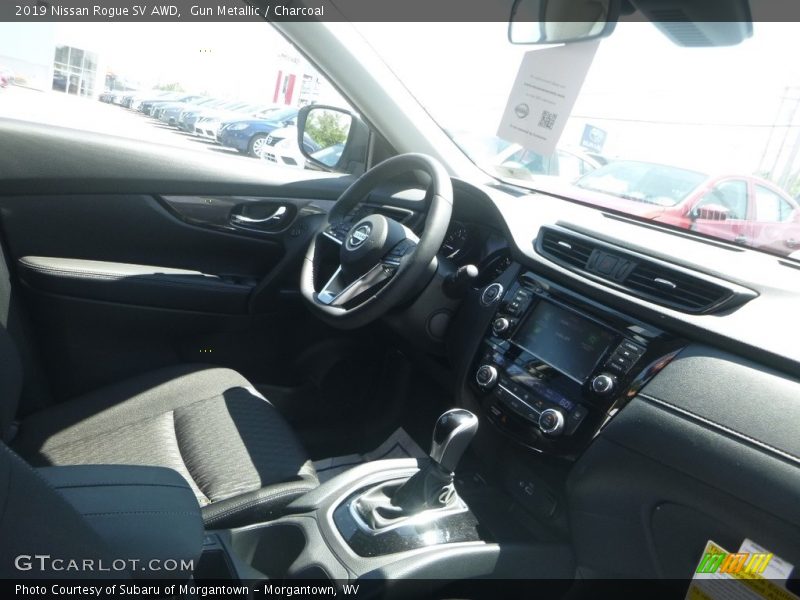 Gun Metallic / Charcoal 2019 Nissan Rogue SV AWD