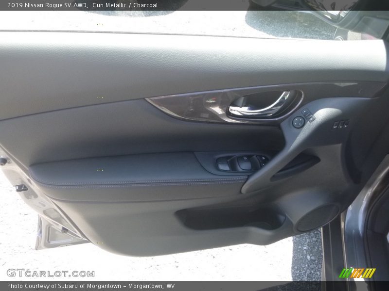 Gun Metallic / Charcoal 2019 Nissan Rogue SV AWD