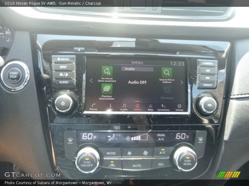 Gun Metallic / Charcoal 2019 Nissan Rogue SV AWD