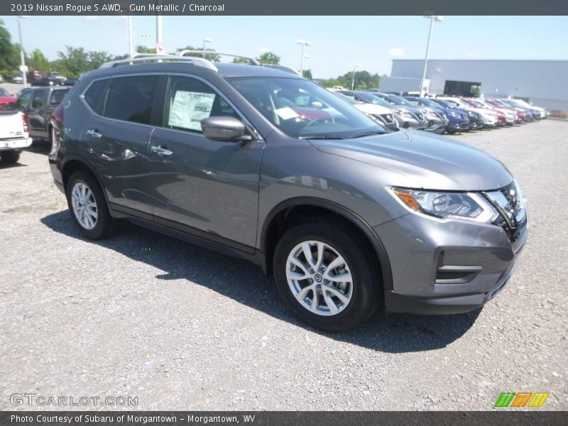 Gun Metallic / Charcoal 2019 Nissan Rogue S AWD