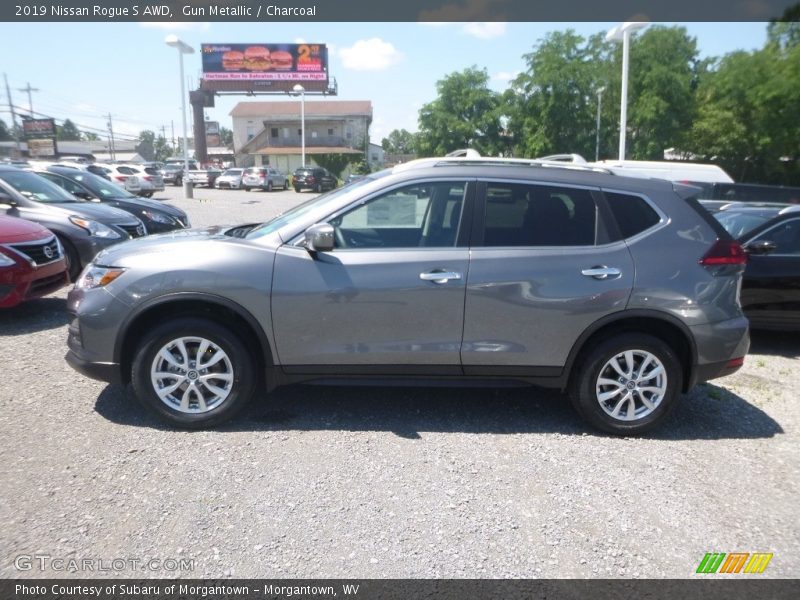 Gun Metallic / Charcoal 2019 Nissan Rogue S AWD