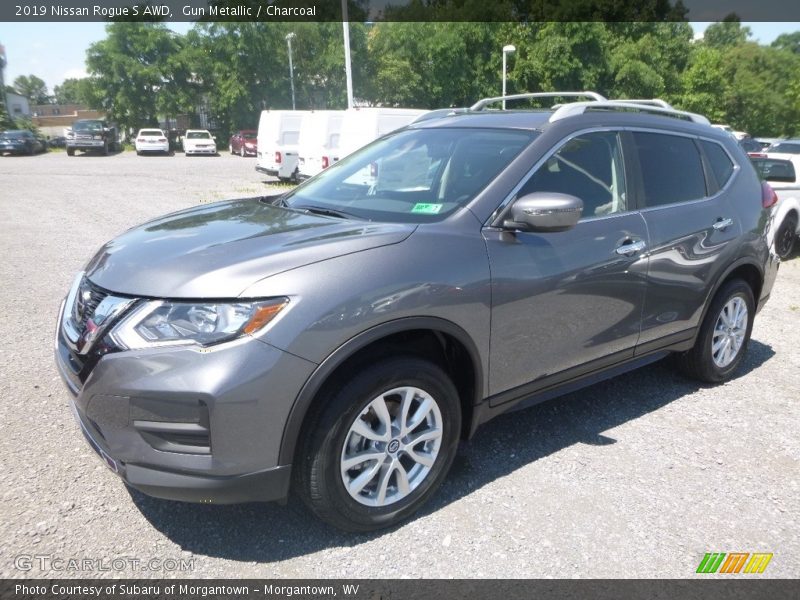 Gun Metallic / Charcoal 2019 Nissan Rogue S AWD
