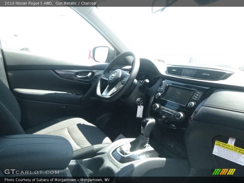 Gun Metallic / Charcoal 2019 Nissan Rogue S AWD