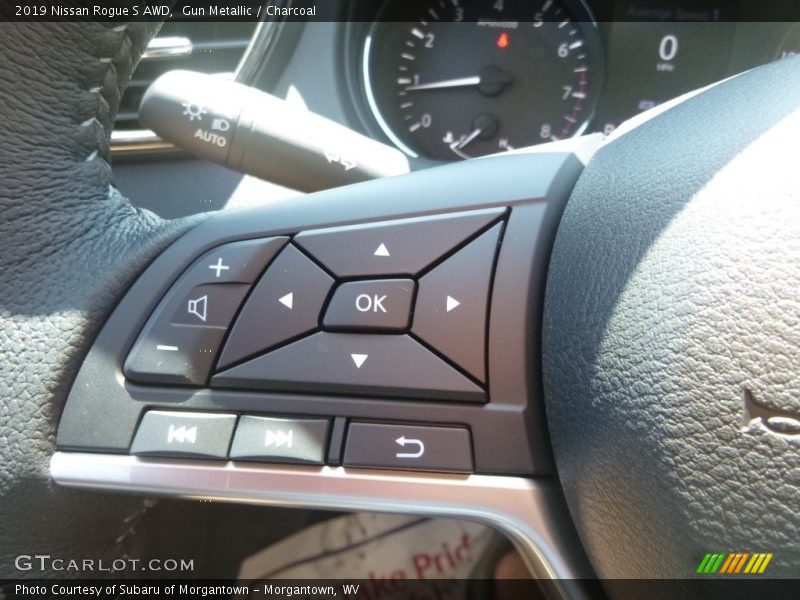 Gun Metallic / Charcoal 2019 Nissan Rogue S AWD