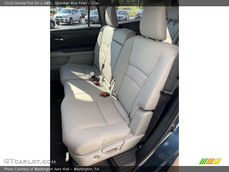 Obsidian Blue Pearl / Gray 2019 Honda Pilot EX-L AWD