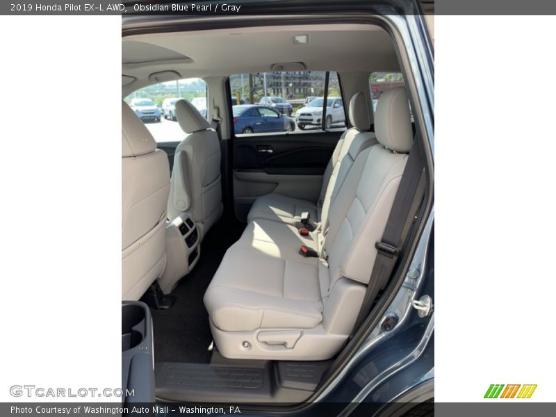 Obsidian Blue Pearl / Gray 2019 Honda Pilot EX-L AWD