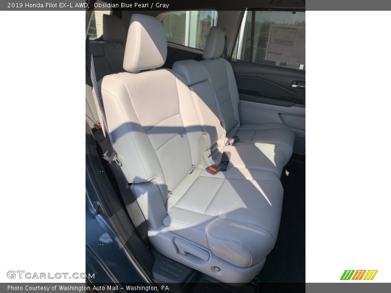 Obsidian Blue Pearl / Gray 2019 Honda Pilot EX-L AWD