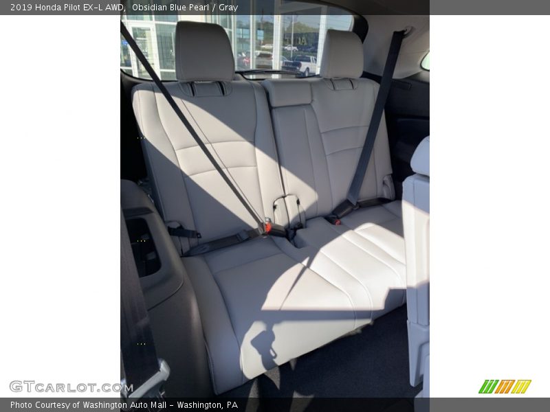 Obsidian Blue Pearl / Gray 2019 Honda Pilot EX-L AWD