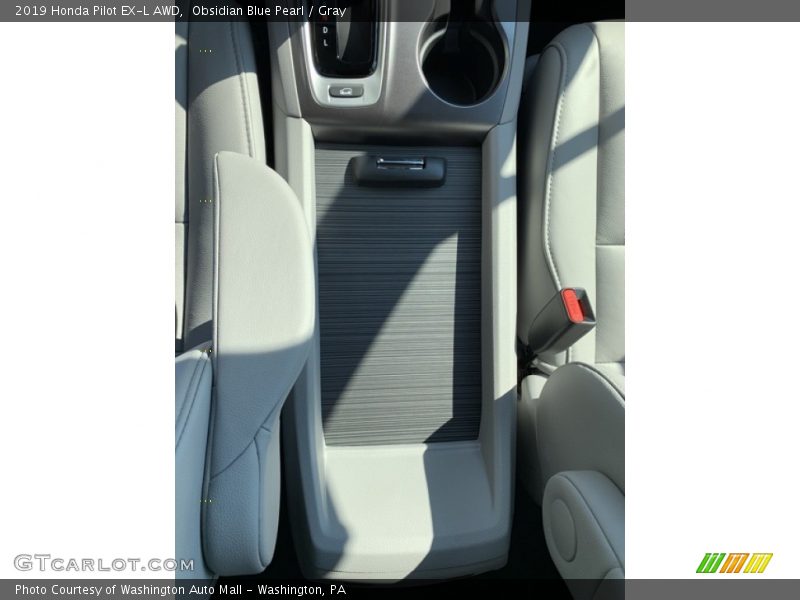 Obsidian Blue Pearl / Gray 2019 Honda Pilot EX-L AWD