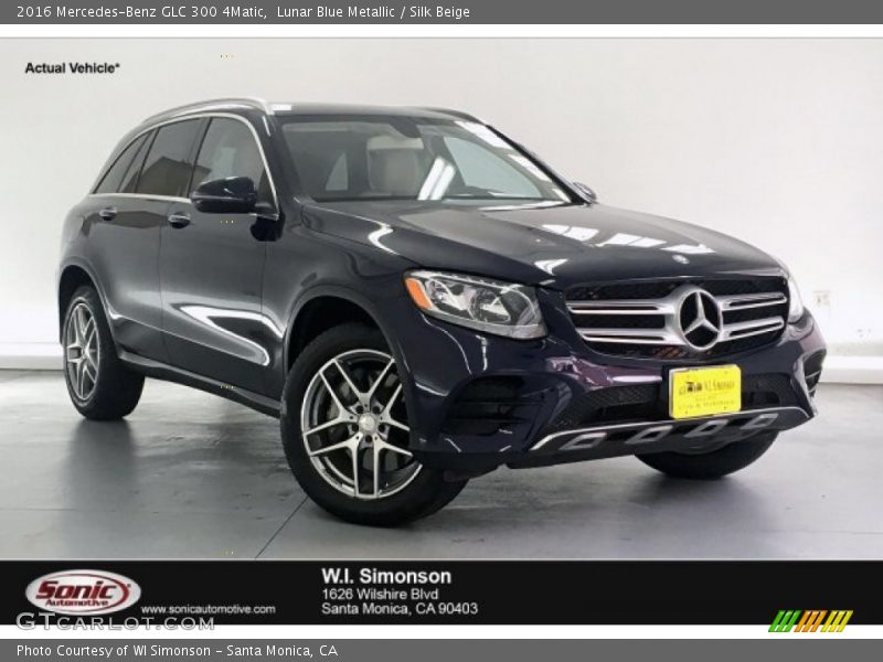 Lunar Blue Metallic / Silk Beige 2016 Mercedes-Benz GLC 300 4Matic