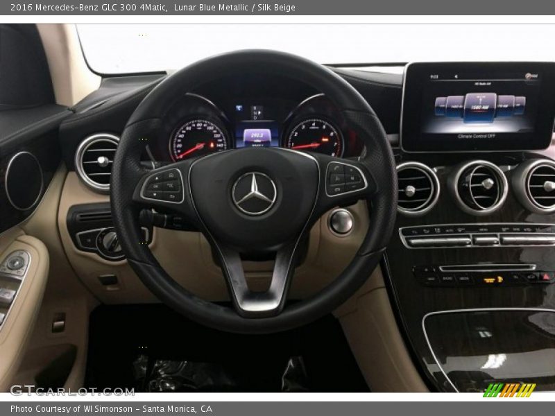 Lunar Blue Metallic / Silk Beige 2016 Mercedes-Benz GLC 300 4Matic