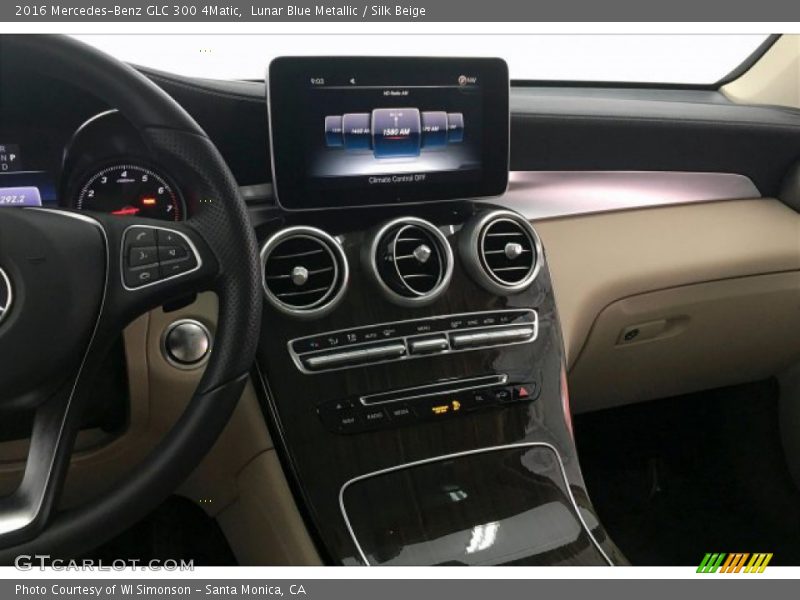Lunar Blue Metallic / Silk Beige 2016 Mercedes-Benz GLC 300 4Matic