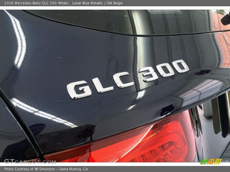Lunar Blue Metallic / Silk Beige 2016 Mercedes-Benz GLC 300 4Matic