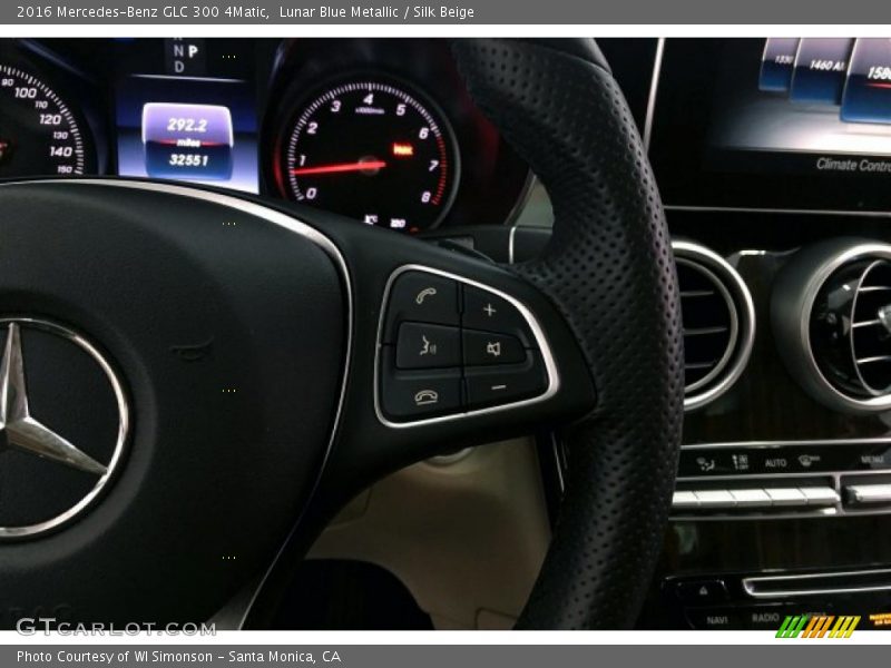 Lunar Blue Metallic / Silk Beige 2016 Mercedes-Benz GLC 300 4Matic
