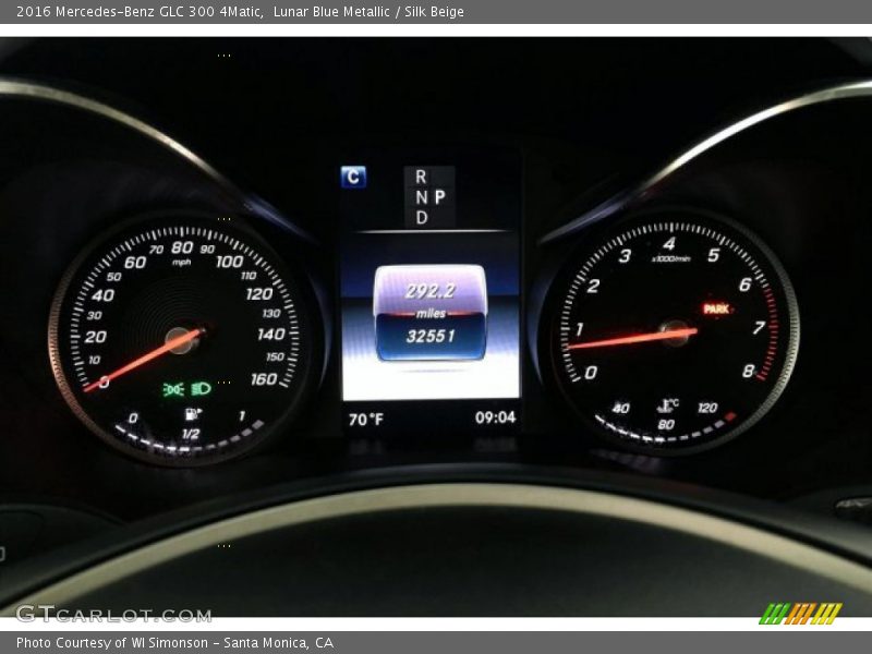 Lunar Blue Metallic / Silk Beige 2016 Mercedes-Benz GLC 300 4Matic