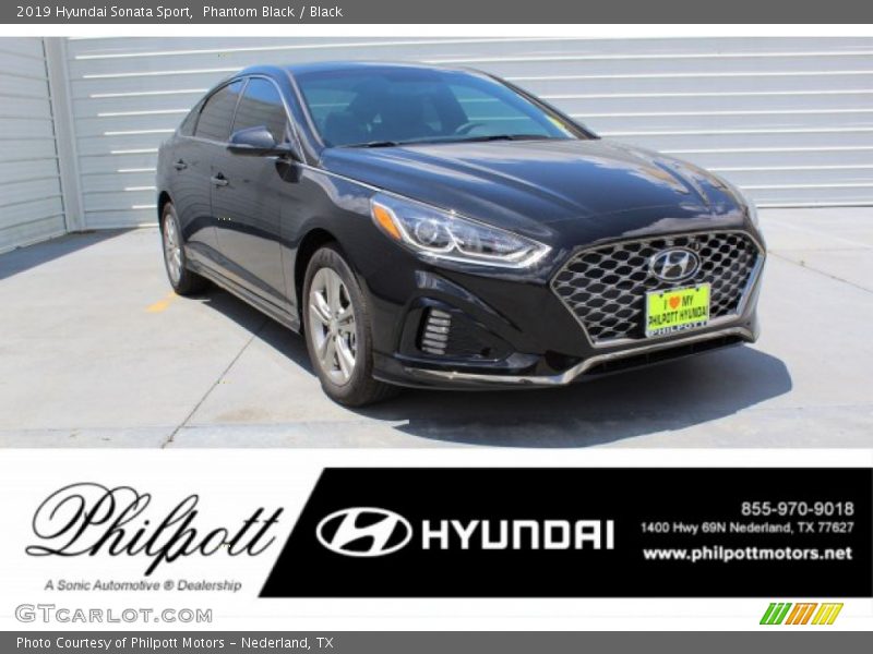Phantom Black / Black 2019 Hyundai Sonata Sport
