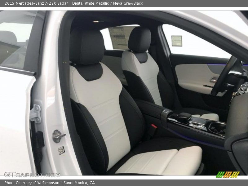 Digital White Metallic / Neva Grey/Black 2019 Mercedes-Benz A 220 Sedan