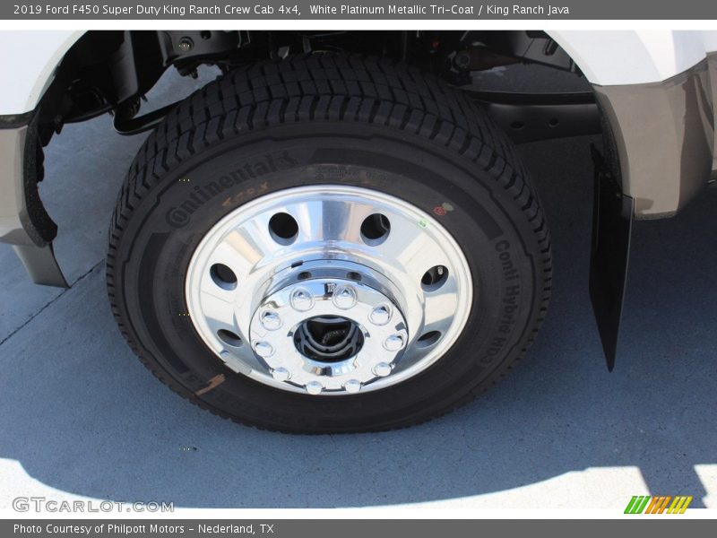 White Platinum Metallic Tri-Coat / King Ranch Java 2019 Ford F450 Super Duty King Ranch Crew Cab 4x4