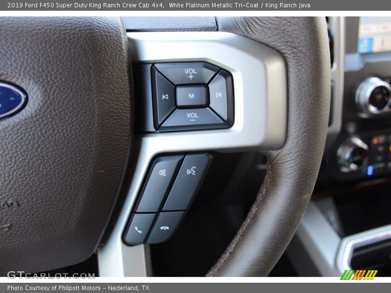 White Platinum Metallic Tri-Coat / King Ranch Java 2019 Ford F450 Super Duty King Ranch Crew Cab 4x4